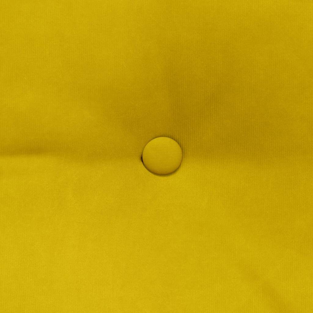 Μαξιλάρι Πλάτης Κίτρινο 180 x 24 x 50 εκ Βελούδο