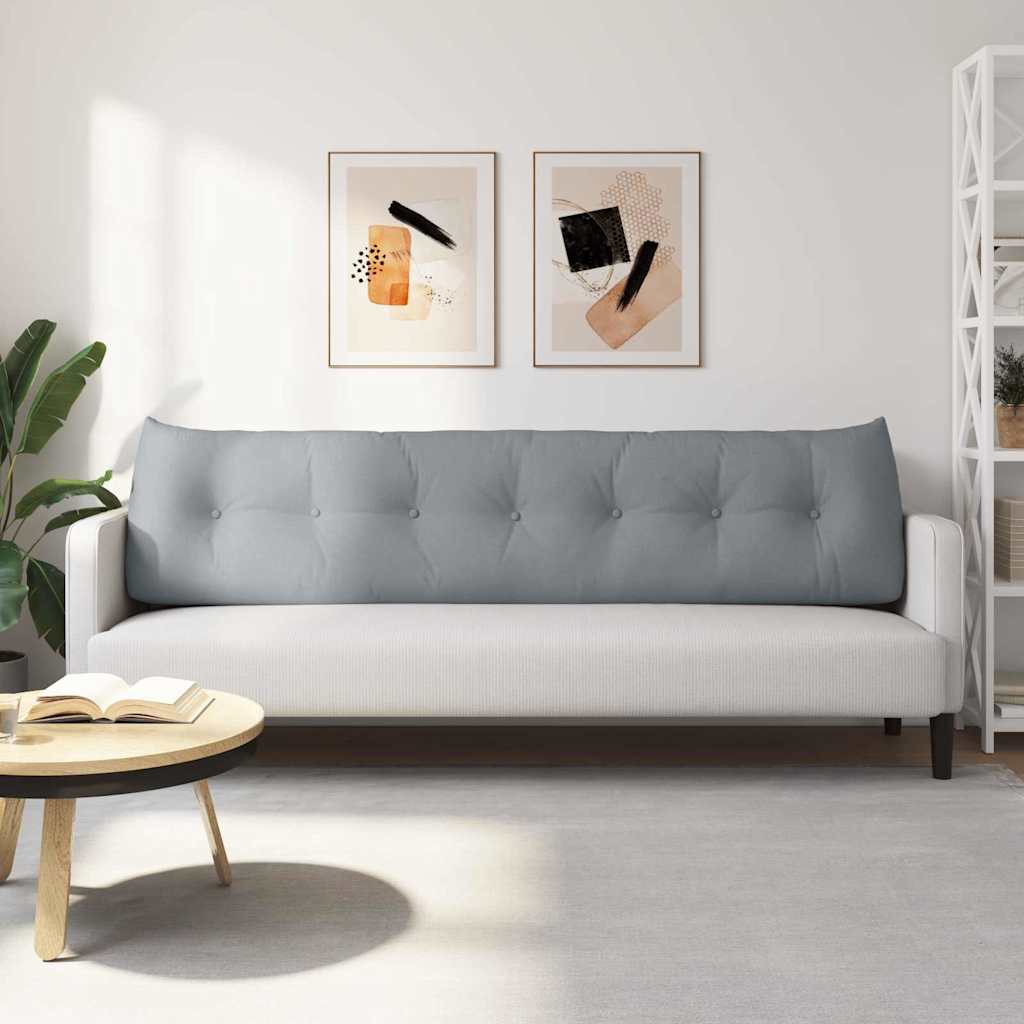 Μαξιλάρι Πλάτης Ανοιχτό γκρι 200 x 24 x 50 εκ ύφασμα - Pakobazaar