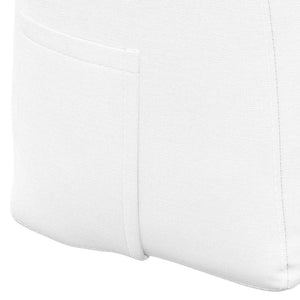 Μαξιλάρι Πλάτης Λευκό 200 x 24 x 50 εκ ύφασμα - Pakobazaar