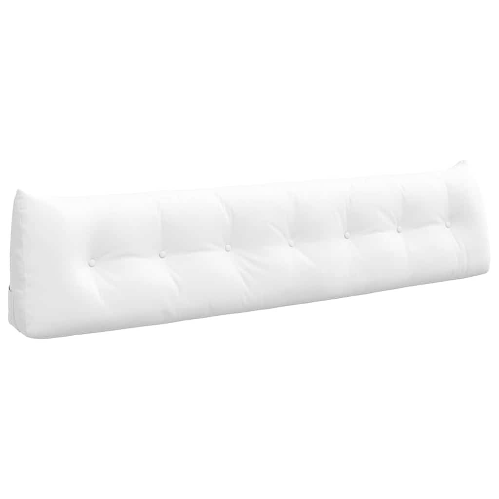 Μαξιλάρι Πλάτης Λευκό 200 x 24 x 50 εκ ύφασμα - Pakobazaar