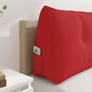 Μαξιλάρι Πλάτης Κόκκινο 200 x 24 x 50 εκ ύφασμα - Pakobazaar