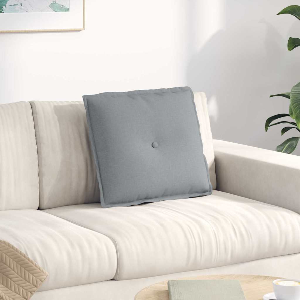 Μαξιλάρι Πλάτης Ανοιχτό γκρι 50 x 19 x 45 εκ ύφασμα