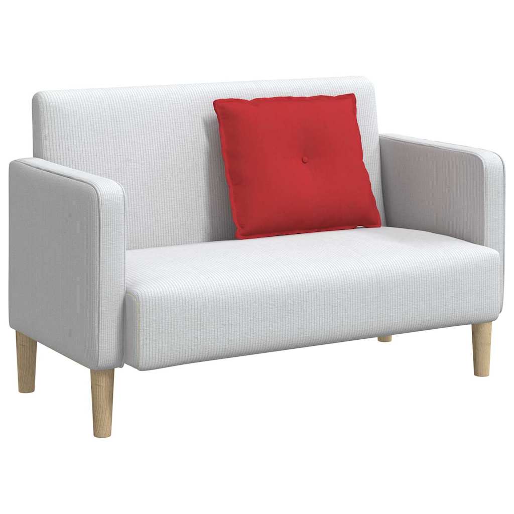 Μαξιλάρι Πλάτης Κόκκινο 60 x 19 x 50 εκ ύφασμα