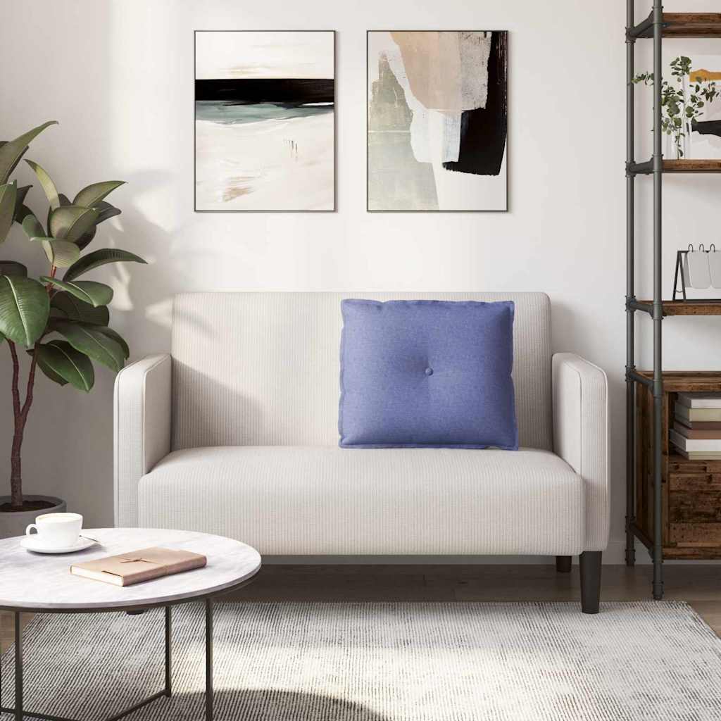 Μαξιλάρι Πλάτης Μπλε τζην 60 x 19 x 50 εκ ύφασμα