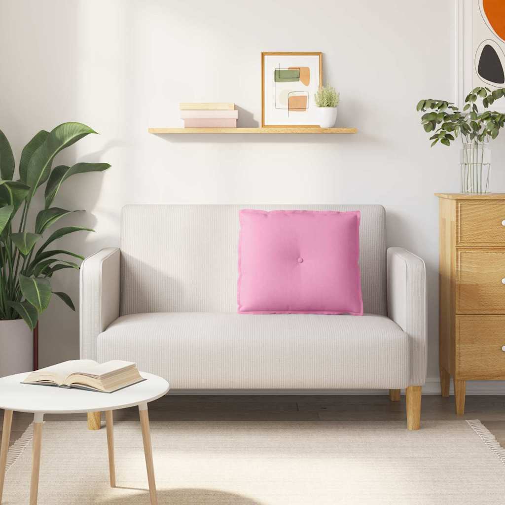 Μαξιλάρι Πλάτης Ροζ 60 x 19 x 50 εκ ύφασμα