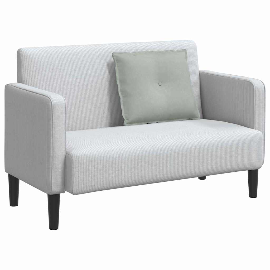 Μαξιλάρι Πλάτης Ανοιχτό γκρι 60 x 50 cm Υφασμάτινο Κορντουρά