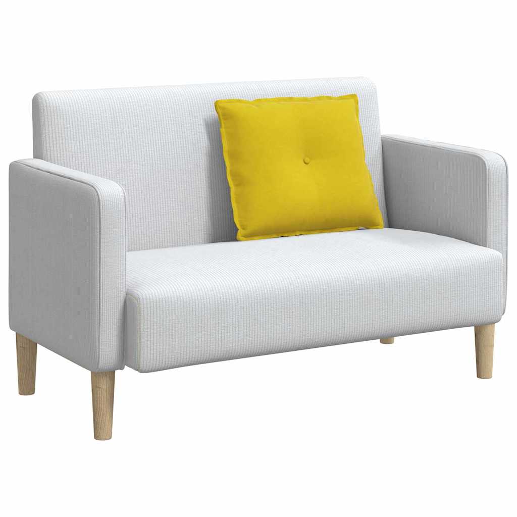 Μαξιλάρι Πλάτης Κίτρινο 60 x 50 cm Υφασμάτινο Κορντουρά