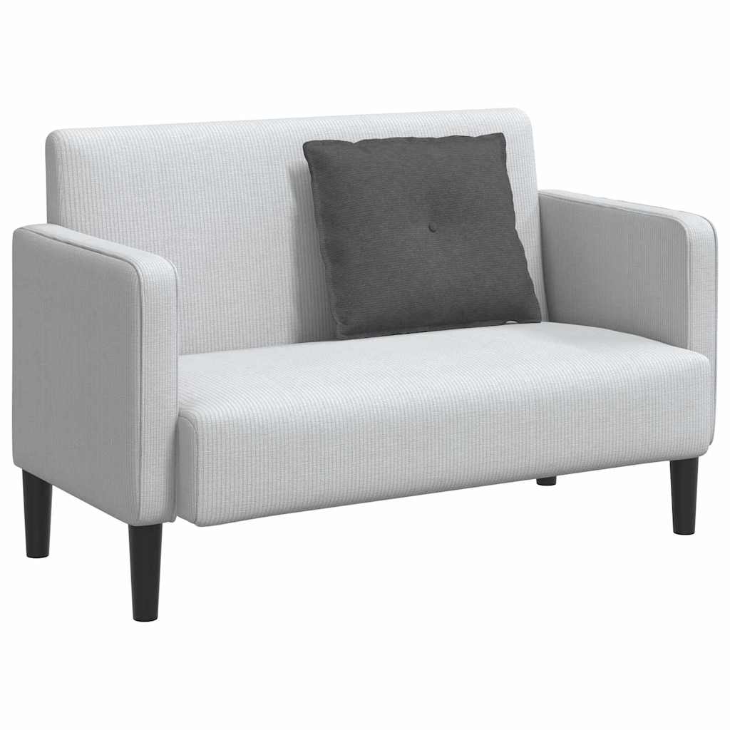 Μαξιλάρι Πλάτης Σκούρο Γκρι 60 x 50 cm Υφασμάτινο Κορντουρά