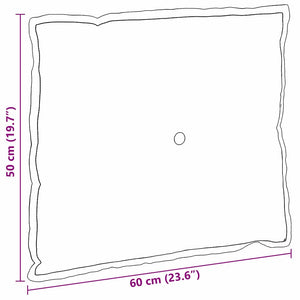 Μαξιλάρι Πλάτης Απαλό Κίτρινο 60 x 50 cm Υφασμάτινο Κορντουρά
