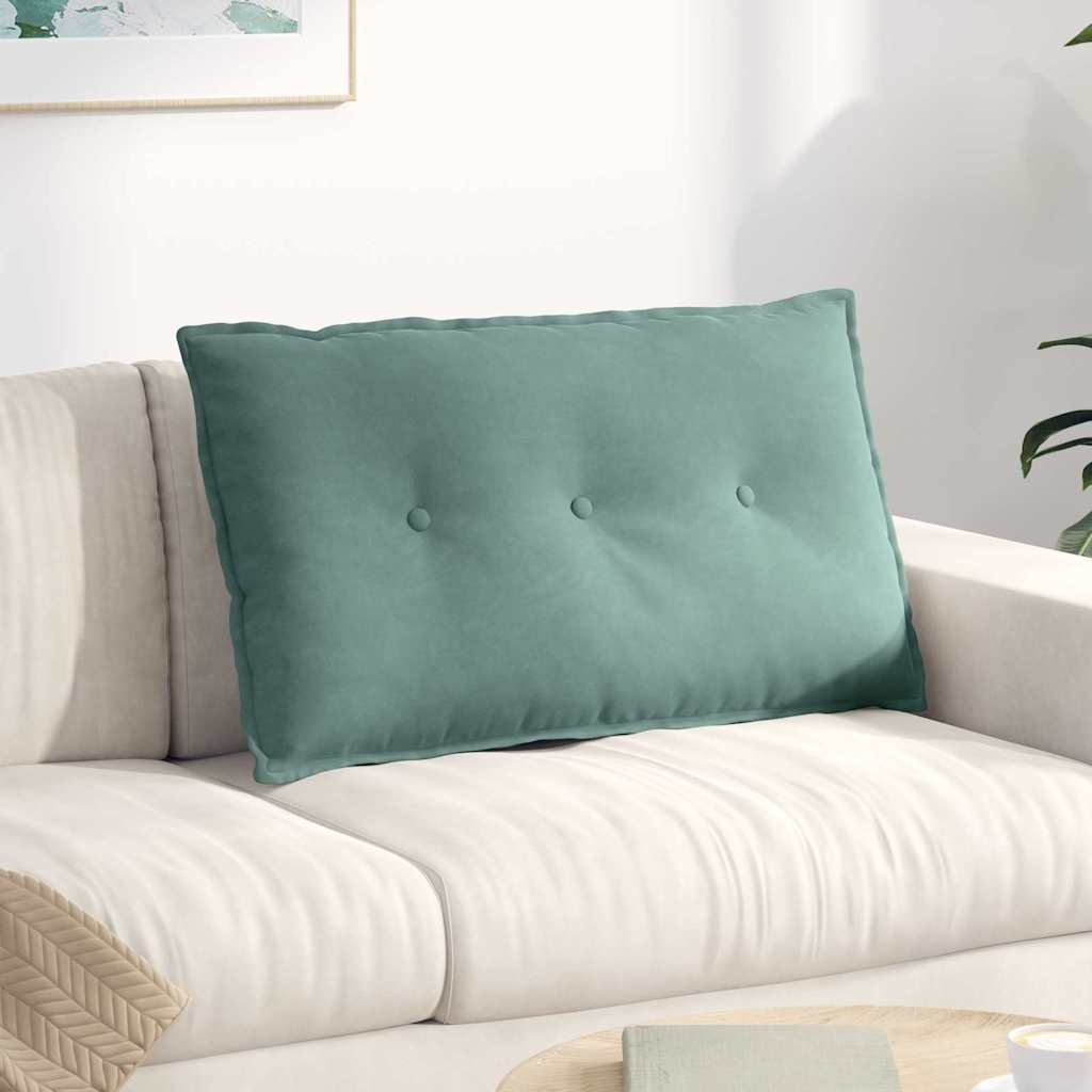 Μαξιλάρι Πλάτης Θαλασσί 80 x 50 cm Υφασμάτινο Κορντουρά