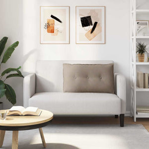 Μαξιλάρι Πλάτης Taupe 80 x 50 cm Ύφασμα Μικροΐνας