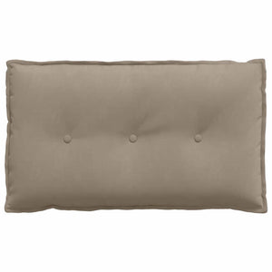 Μαξιλάρι Πλάτης Taupe 80 x 50 cm Ύφασμα Μικροΐνας
