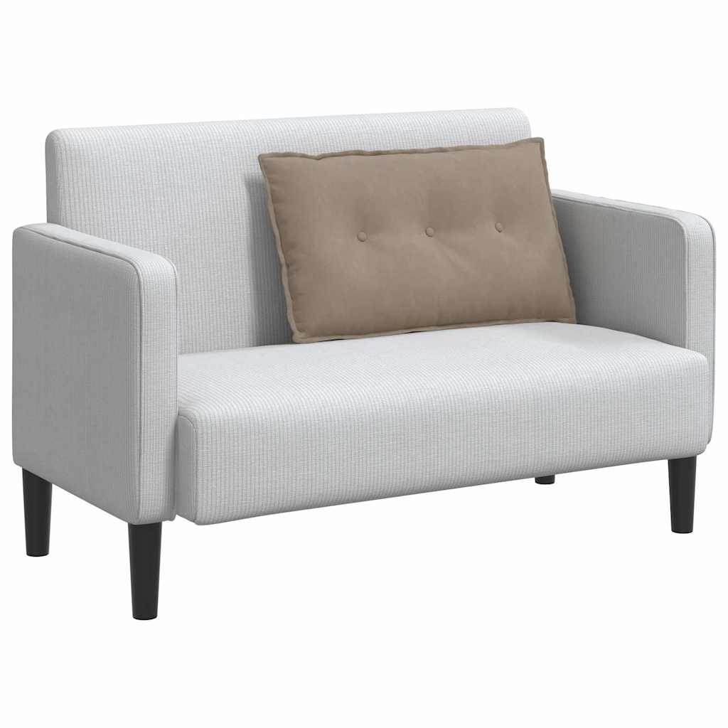 Μαξιλάρι Πλάτης Taupe 80 x 50 cm Ύφασμα Μικροΐνας