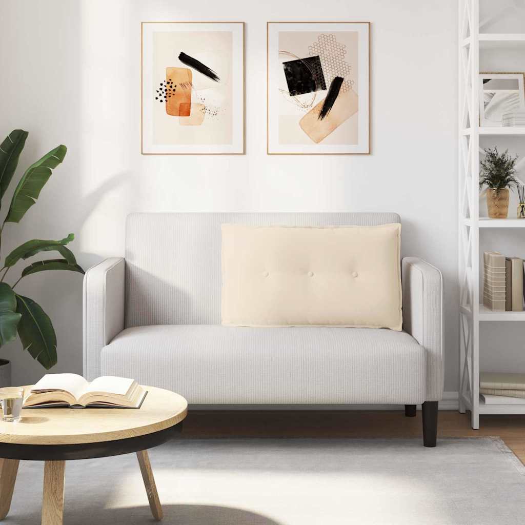 Μαξιλάρι Πλάτης Μπεζ 80 x 50 cm Ύφασμα Μικροΐνας