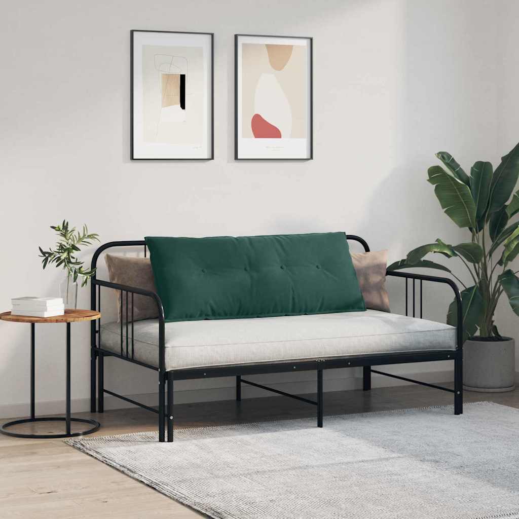 Μαξιλάρι Πλάτης Σκούρο Πράσινο 120 x 50 cm Υφασμάτινο Κορντουρά