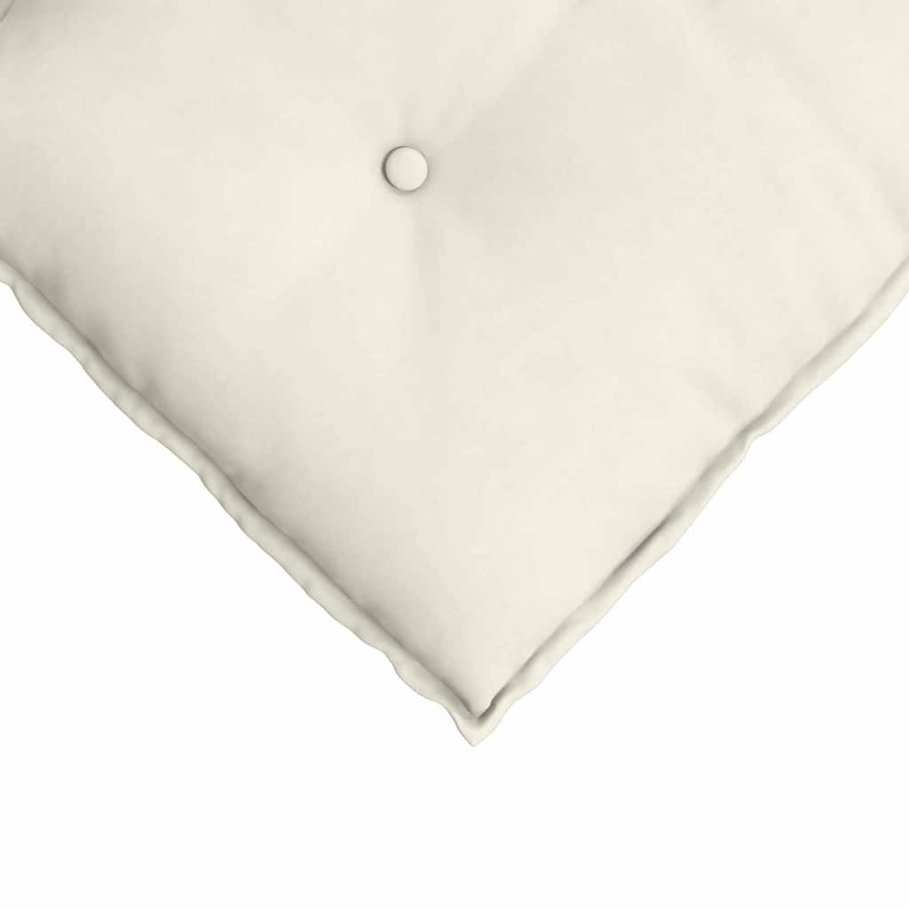 Μαξιλάρι Πλάτης Κρεμ 120 x 50 cm Υφασμάτινο Κορντουρά