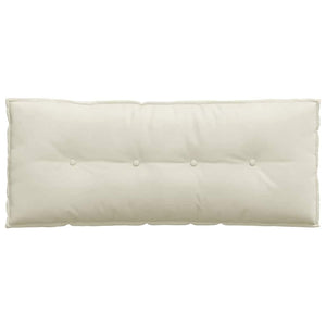 Μαξιλάρι Πλάτης Κρεμ 120 x 50 cm Υφασμάτινο Κορντουρά