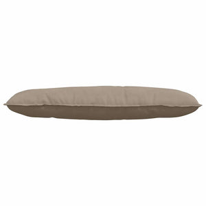 Μαξιλάρι Πλάτης Taupe 120 x 50 cm Ύφασμα Μικροΐνας