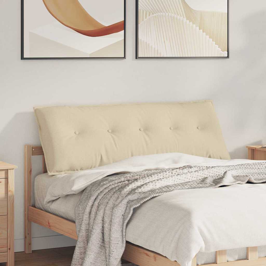 Μαξιλάρι Πλάτης Κρεμ 140 x 19 x 50 εκ ύφασμα