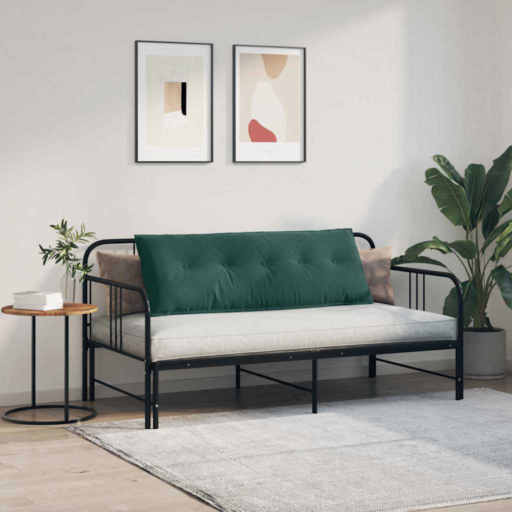 Μαξιλάρι Πλάτης Σκούρο Πράσινο 140 x 50 cm Υφασμάτινο Κορντουρά