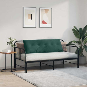 Μαξιλάρι Πλάτης Σκούρο Πράσινο 140 x 50 cm Υφασμάτινο Κορντουρά