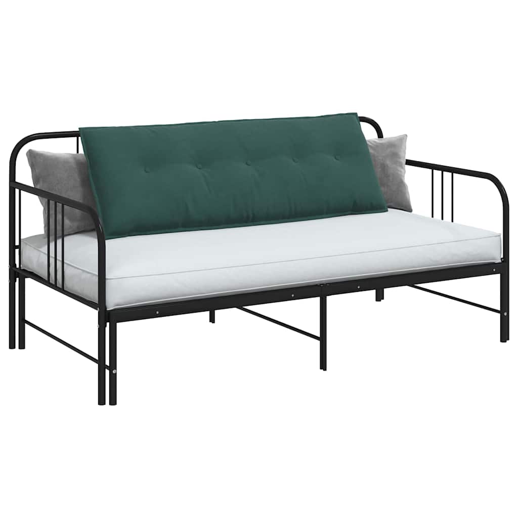 Μαξιλάρι Πλάτης Σκούρο Πράσινο 140 x 50 cm Υφασμάτινο Κορντουρά