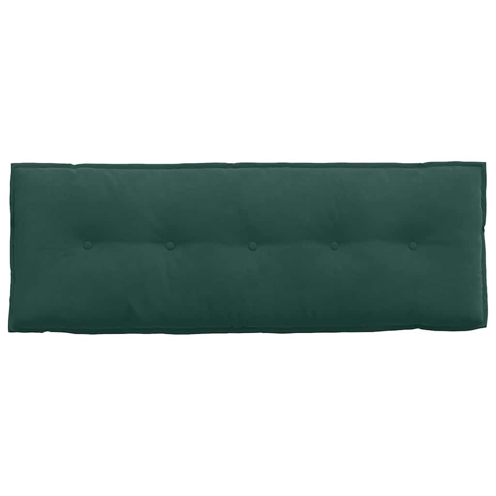 Μαξιλάρι Πλάτης Σκούρο Πράσινο 140 x 50 cm Υφασμάτινο Κορντουρά