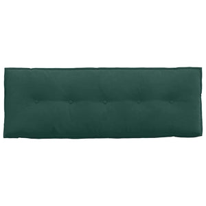 Μαξιλάρι Πλάτης Σκούρο Πράσινο 140 x 50 cm Υφασμάτινο Κορντουρά