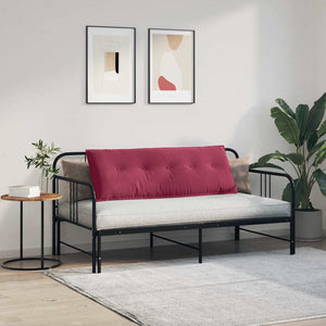 Μαξιλάρι Πλάτης Κόκκινο 140 x 50 cm Υφασμάτινο Κορντουρά