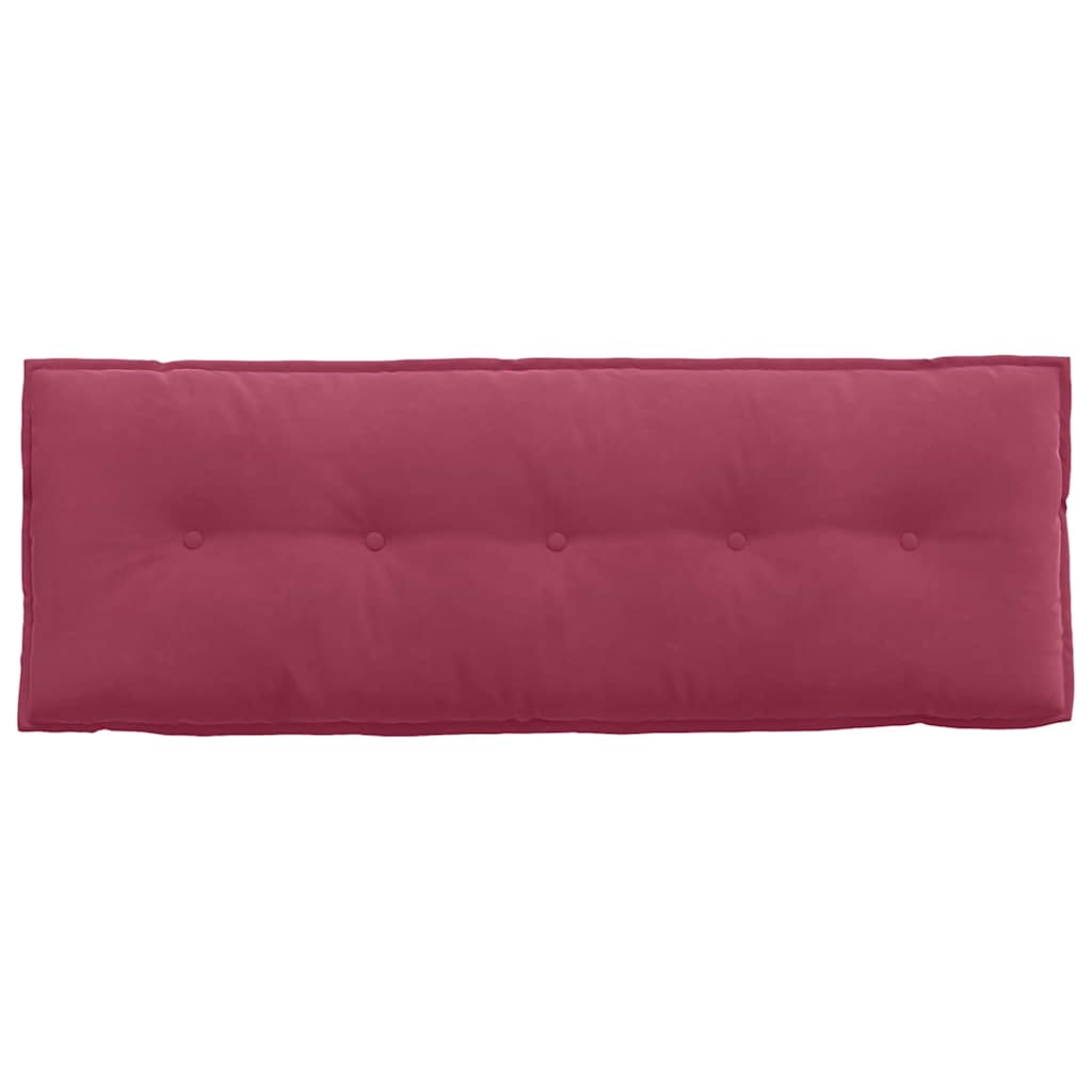 Μαξιλάρι Πλάτης Κόκκινο 140 x 50 cm Υφασμάτινο Κορντουρά