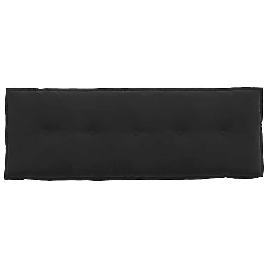 Μαξιλάρι Πλάτης Μαύρο 140 x 50 cm Υφασμάτινο Κορντουρά