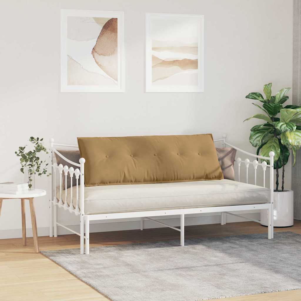 Μαξιλάρι Πλάτης Καφέ 140 x 50 cm Υφασμάτινο Κορντουρά