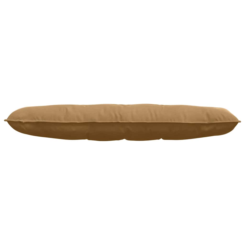 Μαξιλάρι Πλάτης Καφέ 140 x 50 cm Υφασμάτινο Κορντουρά