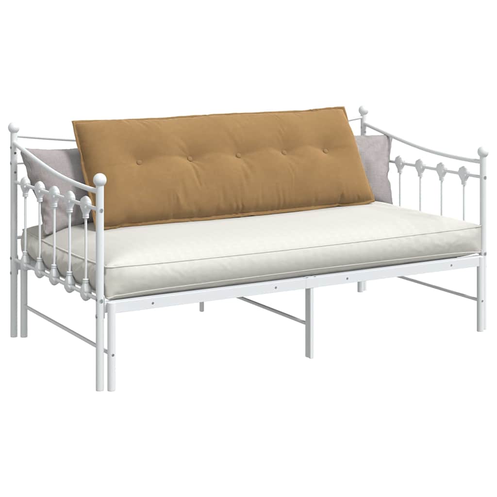 Μαξιλάρι Πλάτης Καφέ 140 x 50 cm Υφασμάτινο Κορντουρά