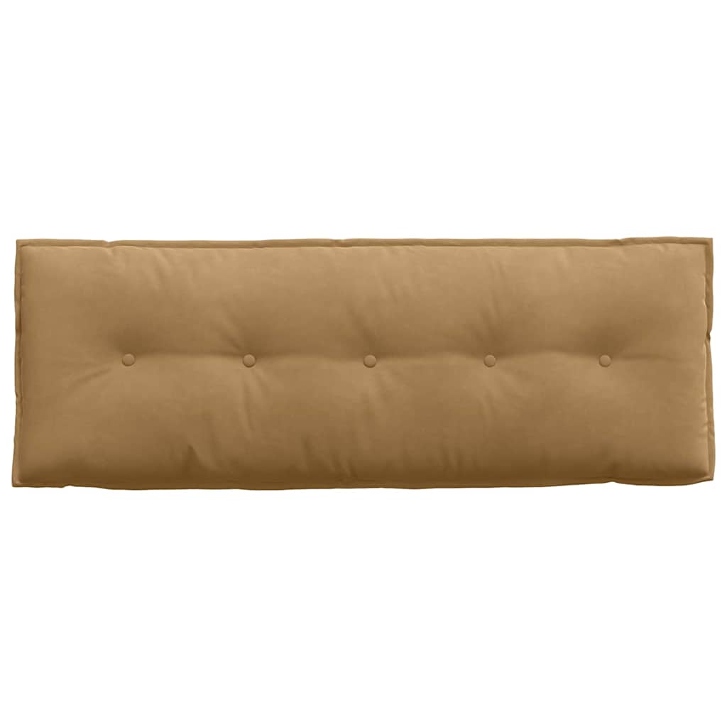 Μαξιλάρι Πλάτης Καφέ 140 x 50 cm Υφασμάτινο Κορντουρά