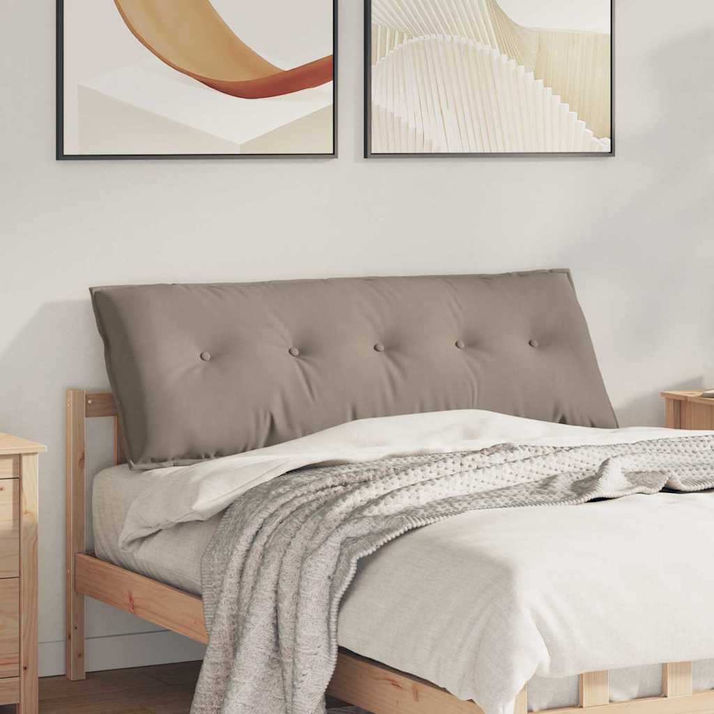 Μαξιλάρι Πλάτης Taupe 140 x 50 cm Ύφασμα Μικροΐνας