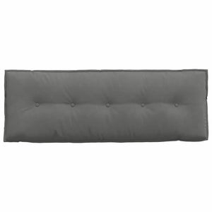 Μαξιλάρι Πλάτης Σκούρο Γκρι 140 x 50 cm Ύφασμα Μικροΐνας