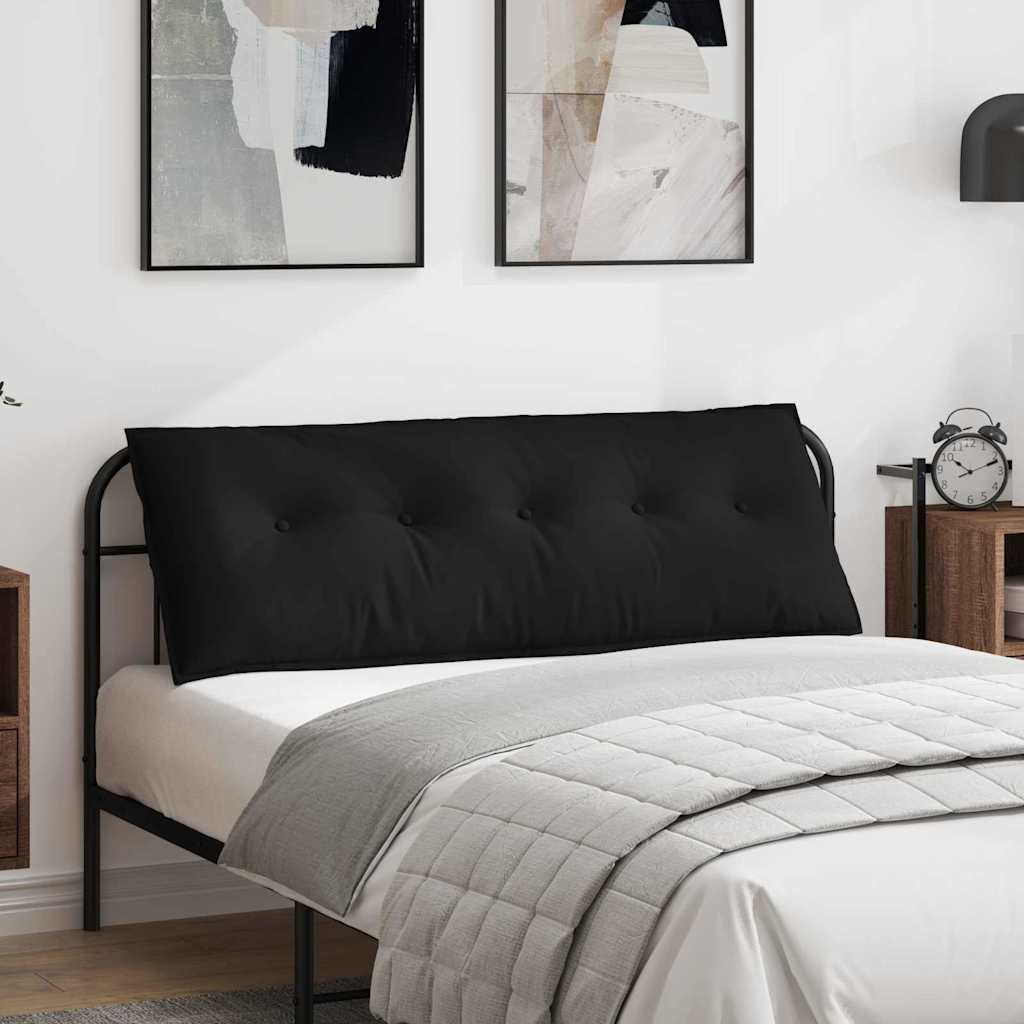Μαξιλάρι Πλάτης Μαύρο 140 x 50 cm Ύφασμα Μικροΐνας