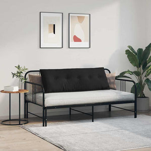 Μαξιλάρι Πλάτης Μαύρο 140 x 50 cm Ύφασμα Μικροΐνας
