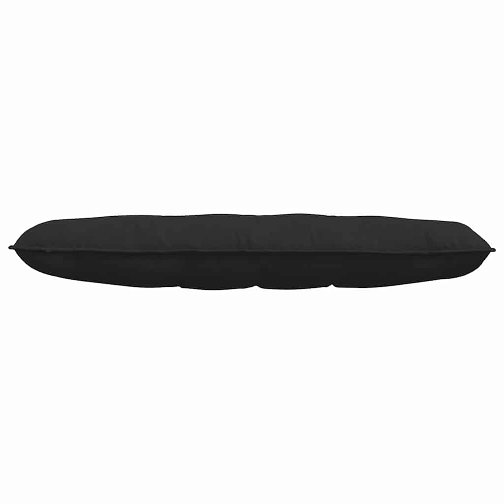 Μαξιλάρι Πλάτης Μαύρο 140 x 50 cm Ύφασμα Μικροΐνας