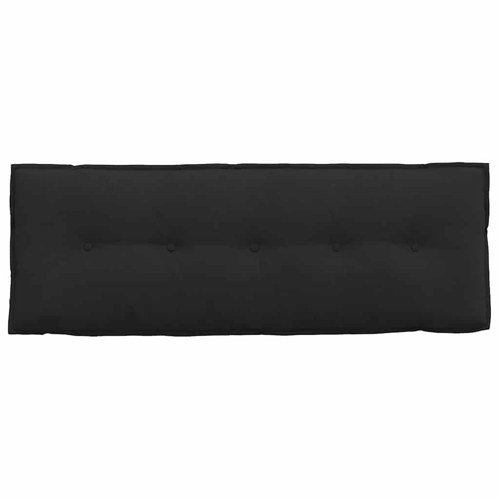 Μαξιλάρι Πλάτης Μαύρο 140 x 50 cm Ύφασμα Μικροΐνας