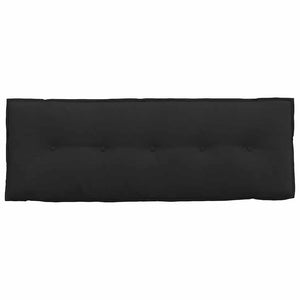 Μαξιλάρι Πλάτης Μαύρο 140 x 50 cm Ύφασμα Μικροΐνας