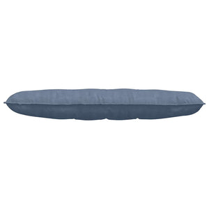 Μαξιλάρι Πλάτης Μπλε 140 x 50 cm Υφασμάτινο Κορντουρά