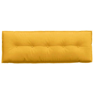 Μαξιλάρι Πλάτης Απαλό Κίτρινο 140 x 50 cm Υφασμάτινο Κορντουρά