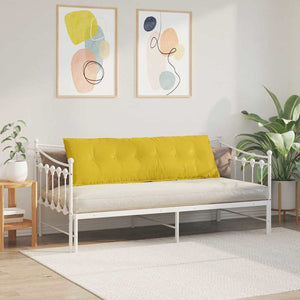 Μαξιλάρι Πλάτης Κίτρινο 160 x 50 cm Υφασμάτινο Κορντουρά
