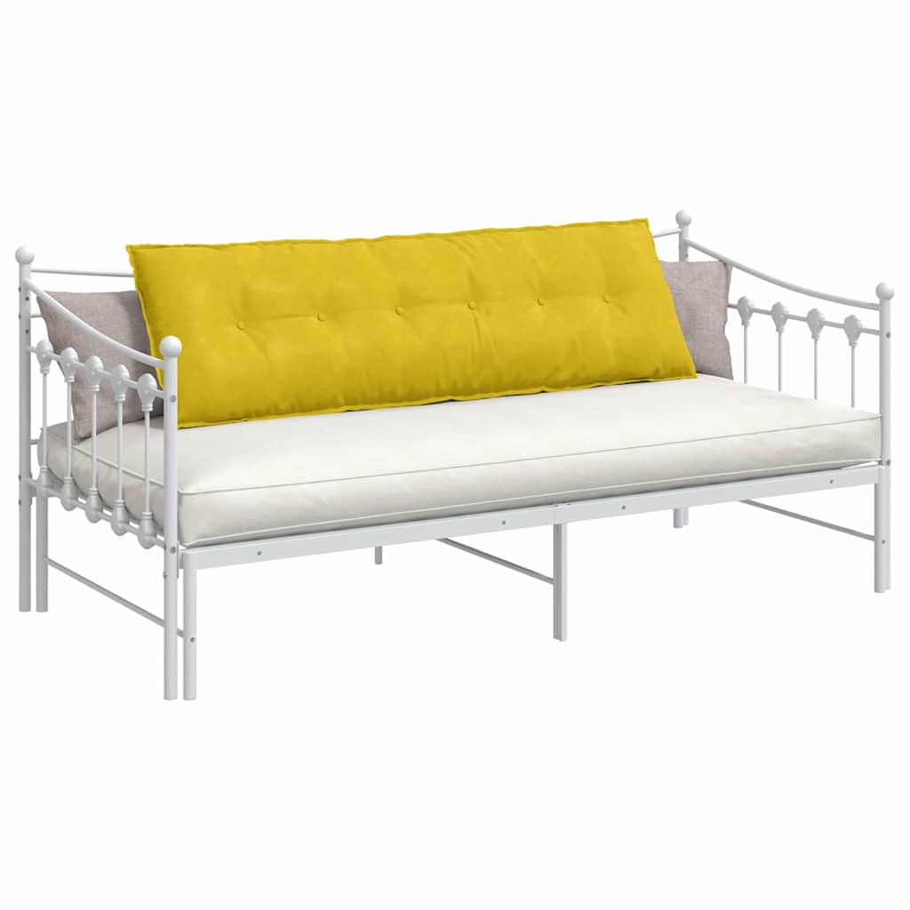 Μαξιλάρι Πλάτης Κίτρινο 160 x 50 cm Υφασμάτινο Κορντουρά