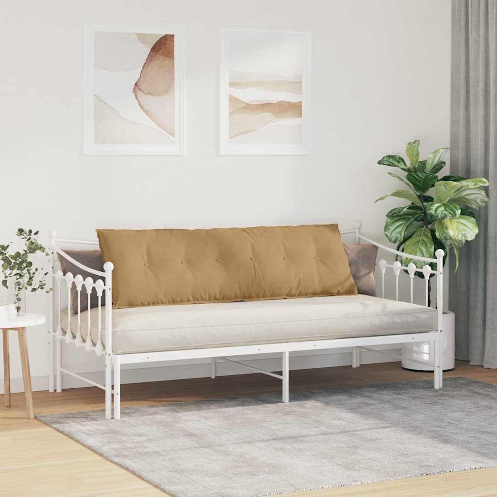 Μαξιλάρι Πλάτης Καφέ 160 x 50 cm Υφασμάτινο Κορντουρά