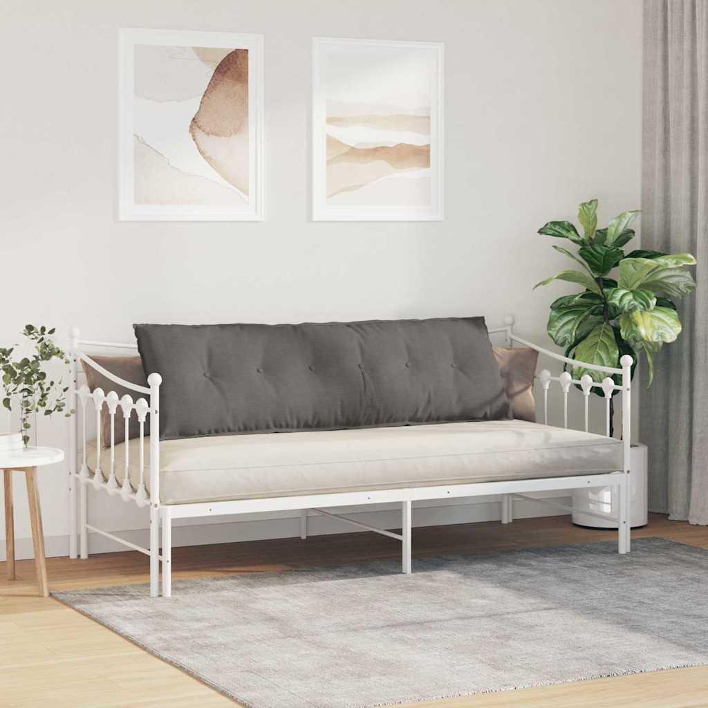 Μαξιλάρι Πλάτης Ανοιχτό γκρι 160 x 50 cm Υφασμάτινο Κορντουρά