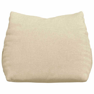 Μαξιλάρι Πλάτης Κρεμ 45 x 20 x 35 εκ. ύφασμα - Pakobazaar