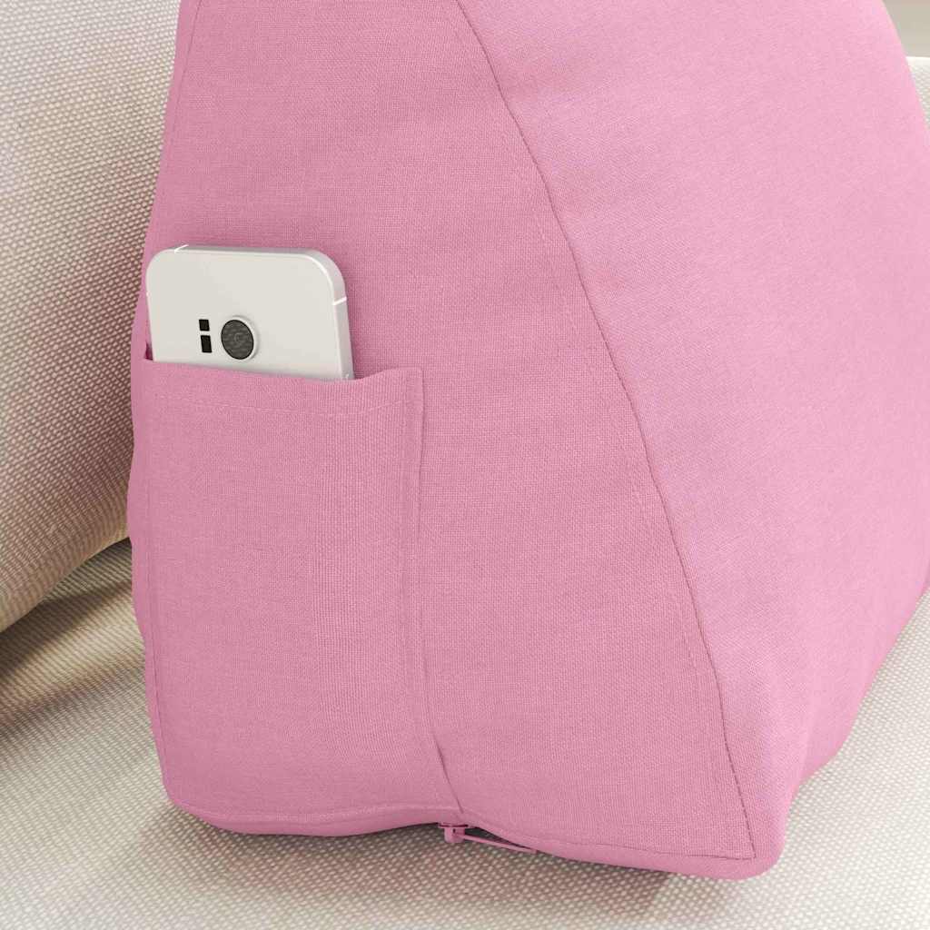 Μαξιλάρι Πλάτης Ροζ 45 x 20 x 35 εκ. ύφασμα